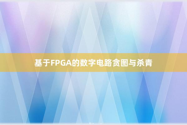 基于FPGA的数字电路贪图与杀青
